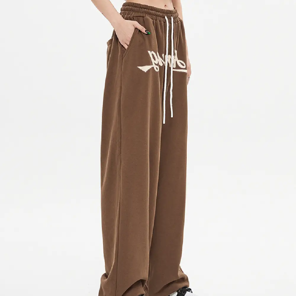 Women's Casual Brown Sports Pants