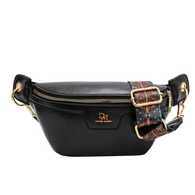 Single Shoulder Messenger Bag Niche Design And Fashion Black - Shop at LoveMi