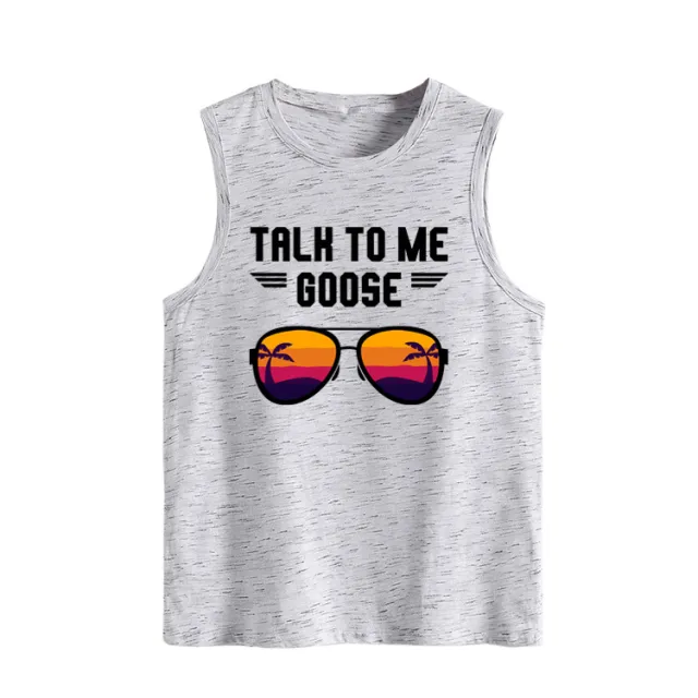 Letter Sleeveless Strap European And American Women's Top Graphite M - Shop at LoveMi