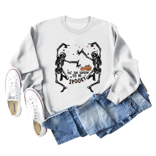 European And American Letter Print Loose Long Sleeve Sweatshirt Styles3 M - Shop at LoveMi