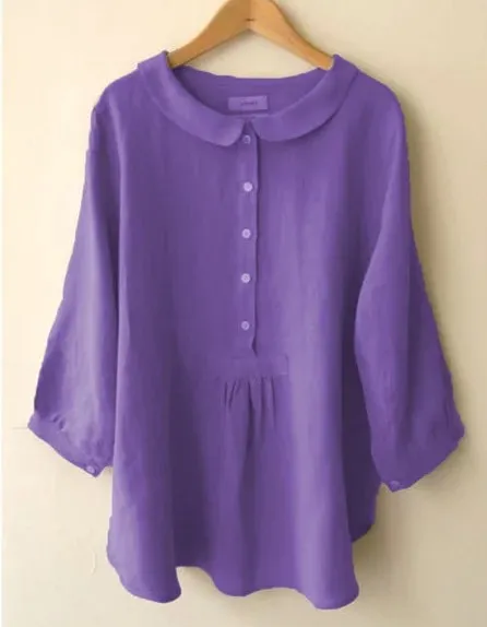 Baby Collar Pullover Sleeve Shirt Purple - Shop at LoveMi
