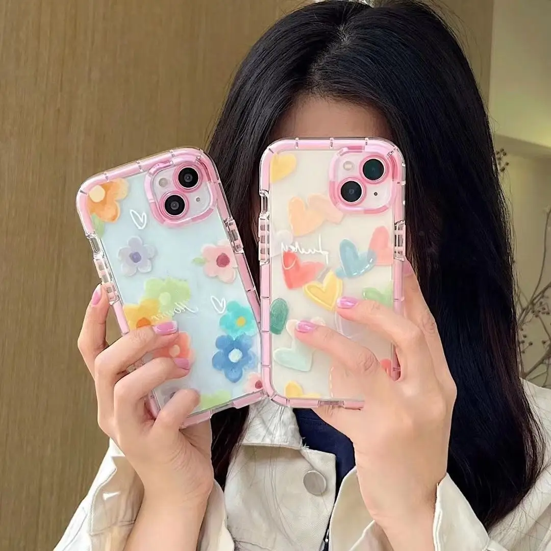 Girl Flower Love Mobile Phone Case