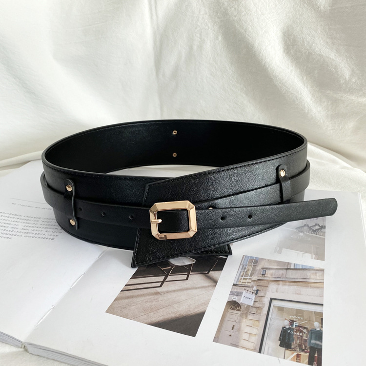 Title 2, Korean Waist Cowhide Belt A Must-have For A Coat