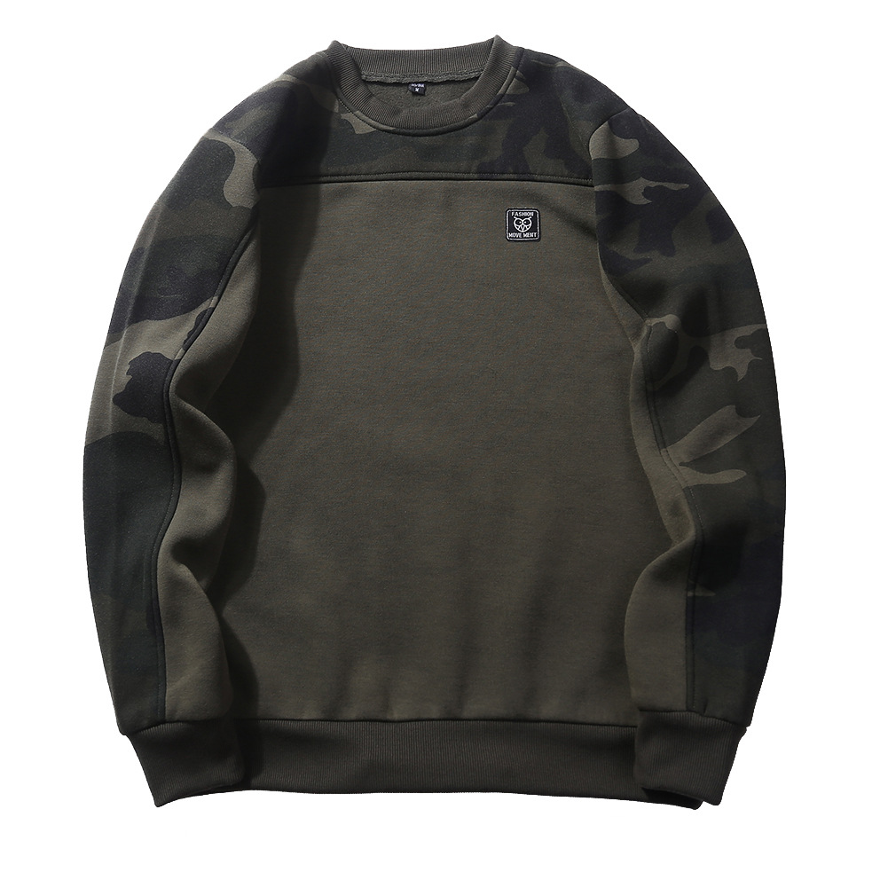 Title 7, Pull en polaire camouflage col rond pour homme,...