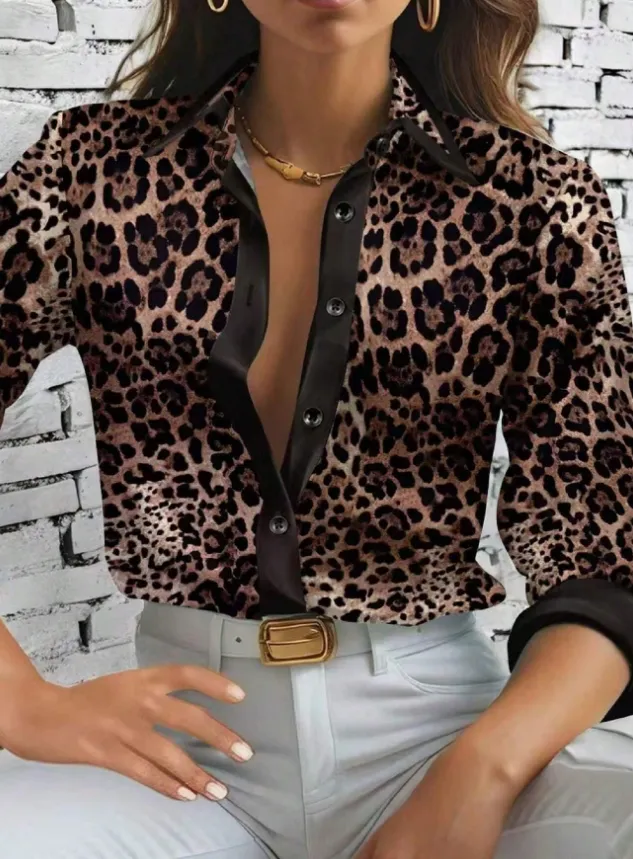 Women's Spring Summer Long Sleeve Casual Shirt Multicolour - Shop at LoveMi
