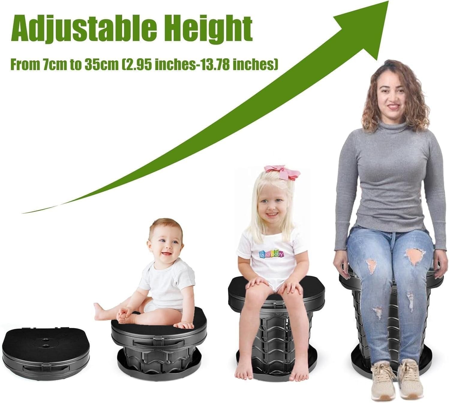 Portable Folding Camping Toilet Compact Potty Loo Caravan Picnic Fishing — image 10