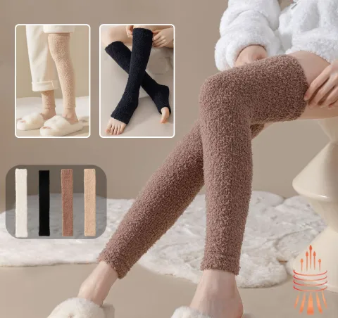 Winter Warm Plush Socks Women Dual-purpose Protection Heel