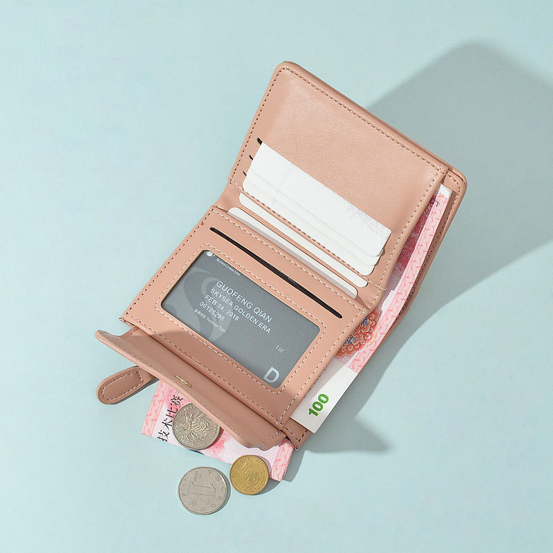 Women's Fashion Simple Tri-Fold Wallet Coin Purse