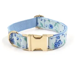 Cute Blueberry Print Pet Out Chest And Back Leash Set - Collar - View 1