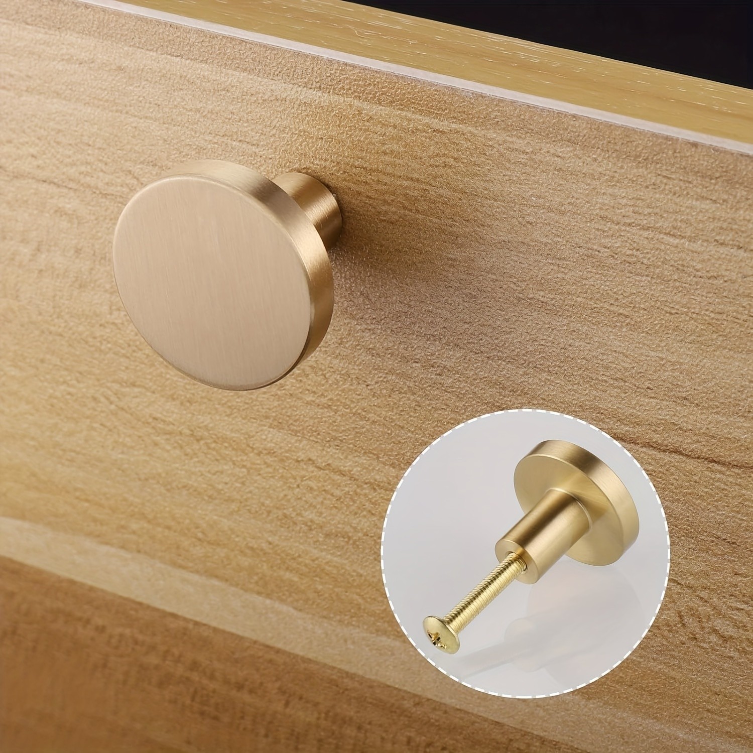 10Pcs Solid Door Knobs Cabinet Handles Cupboard Drawer Furniture Kitchen DIY UK — image 3