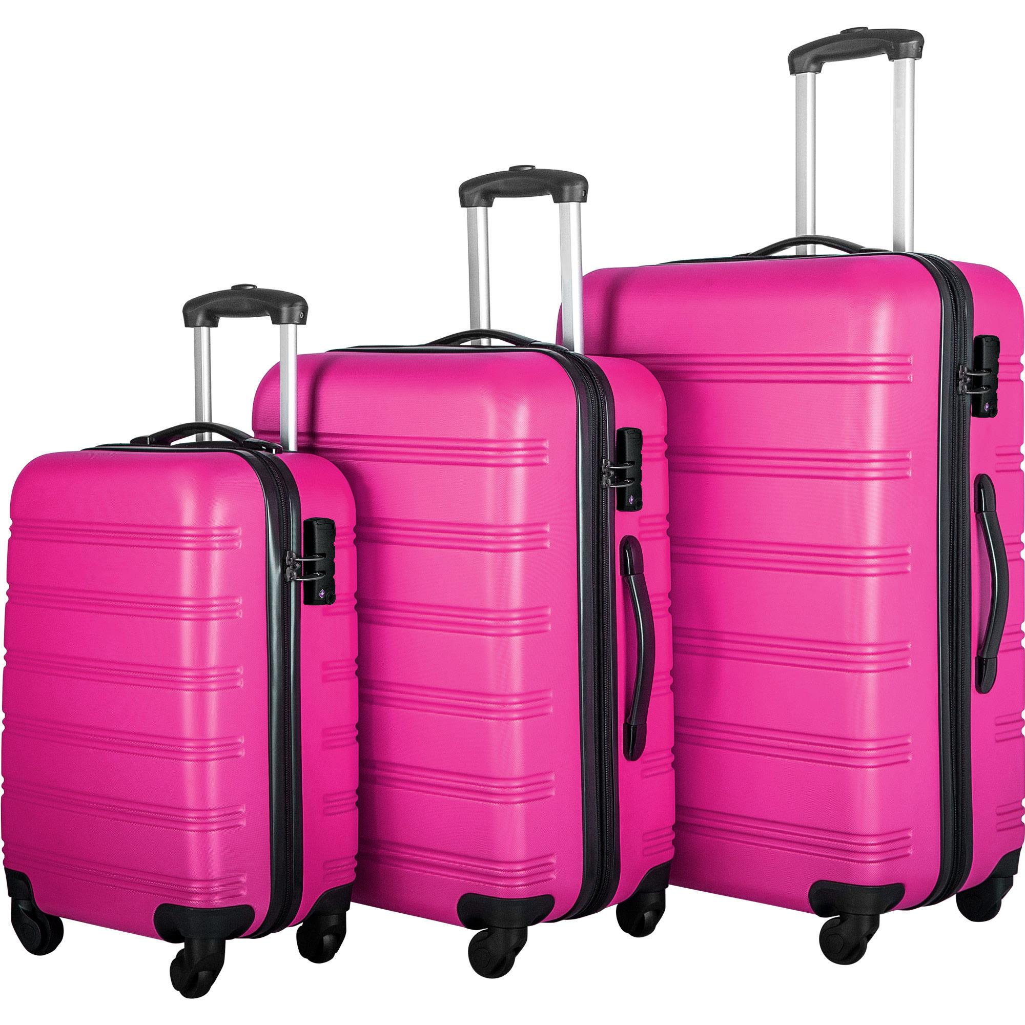 3 Piece Set Of Suitcases, Hard Shell Trolley Cases With TSA Locks 20 Inches 24 Inches 28 Inches — foto 3