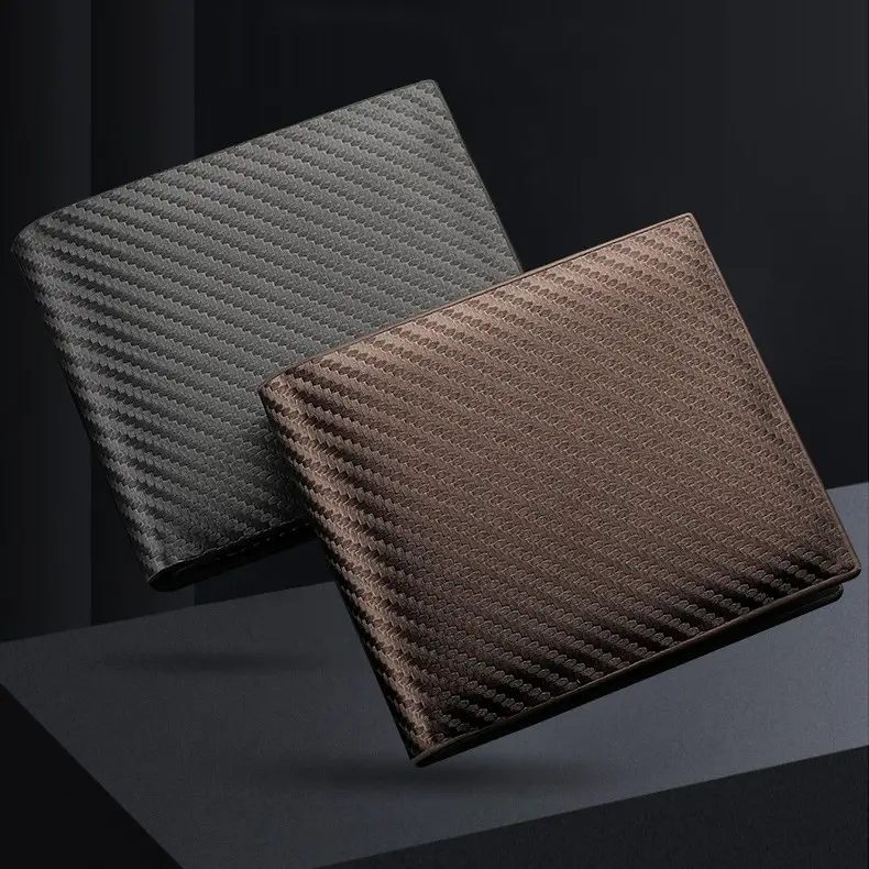 Carbon Fiber Wallet Men's Card Holder One-piece