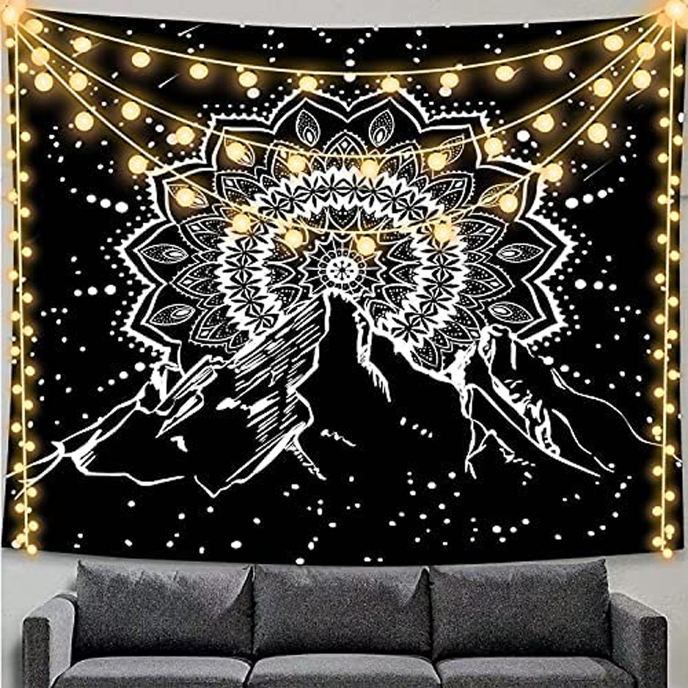 Round Mandala Wall Tapestry, picture 2 of 3