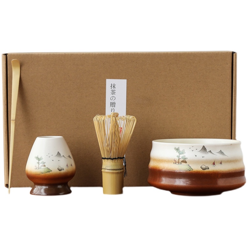 Japanese Style Brush Song Dynasty Tea Dispenser Set
