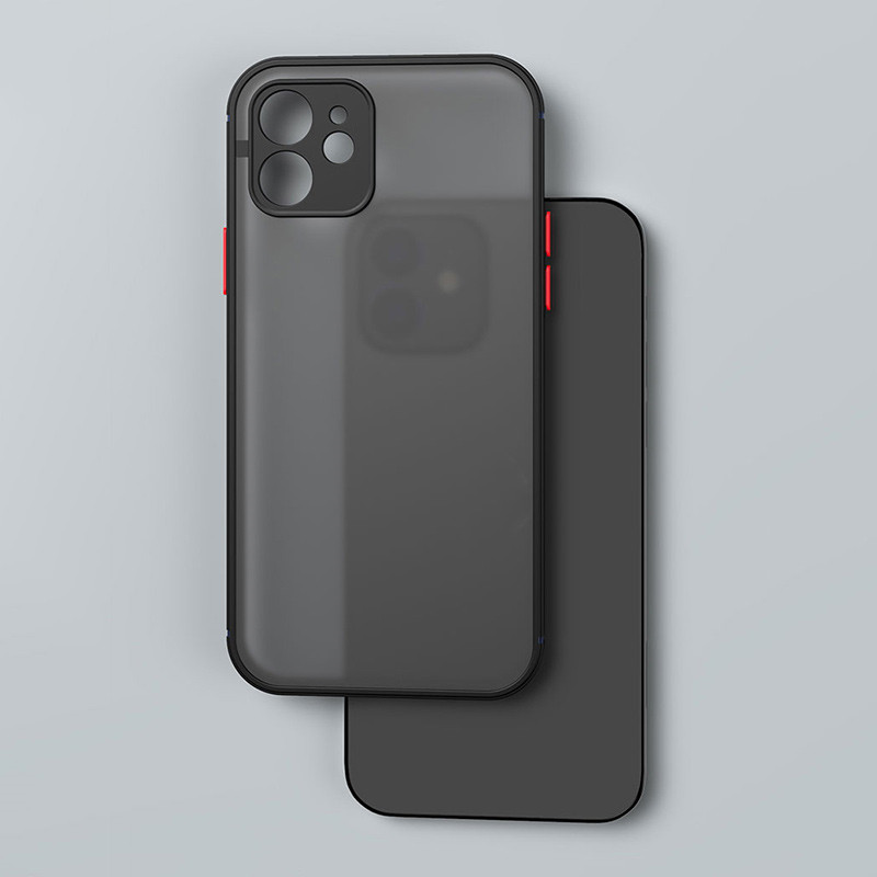 Contrasting Color Mobile Phone Hard Shell Anti-fall Frosted Protective Cover