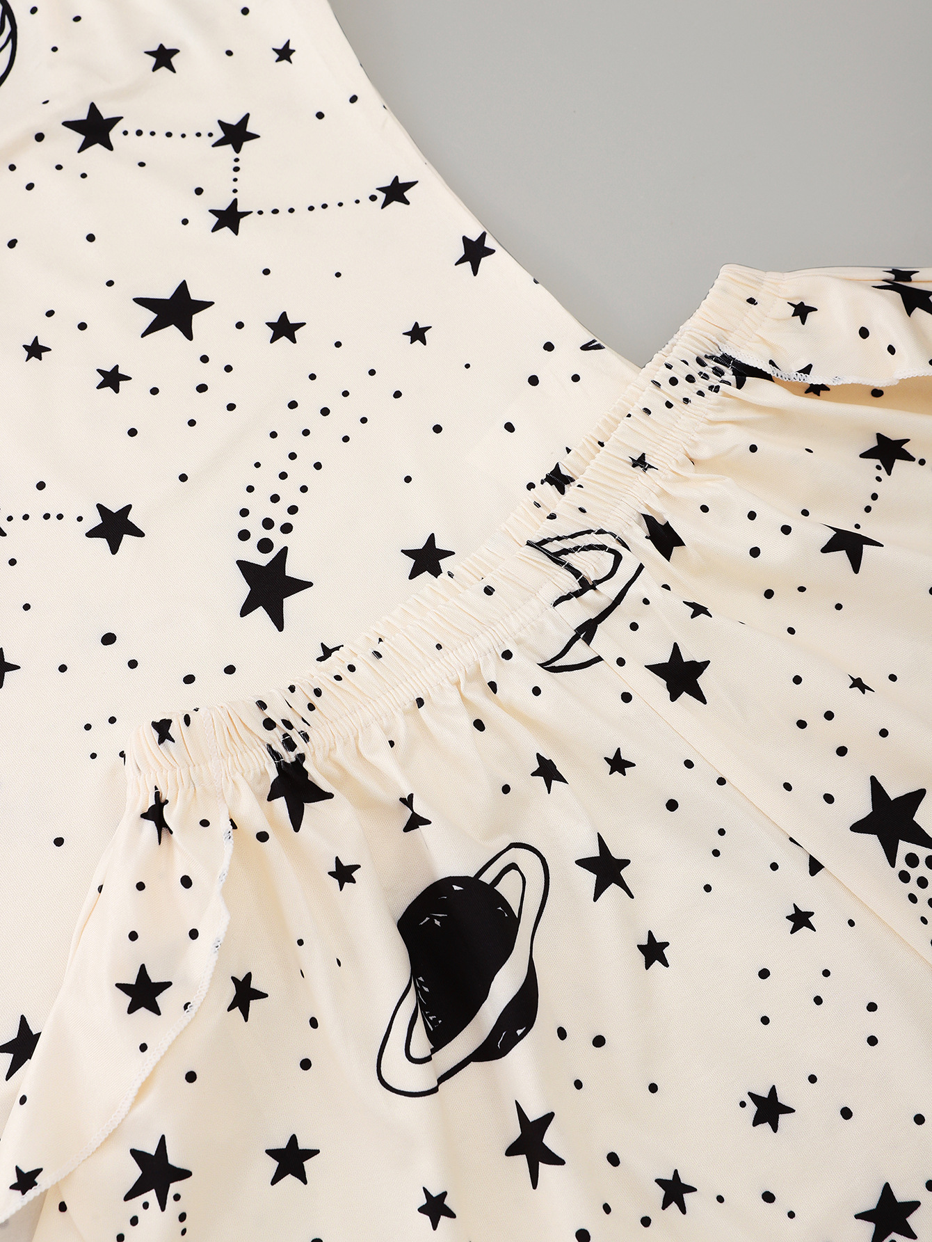 Title 6, Star Cartoon Print Suspender Shorts Home Servic...