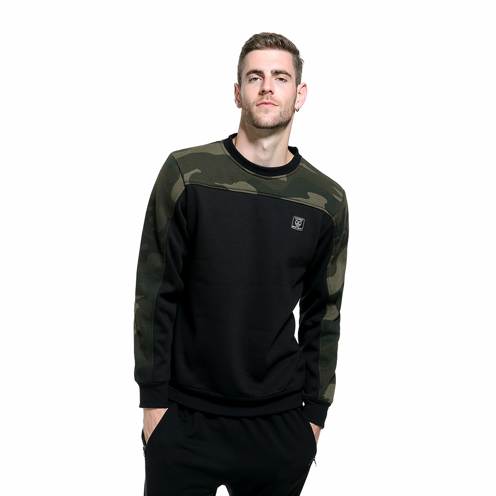 Title 3, Pull en polaire camouflage col rond pour homme,...