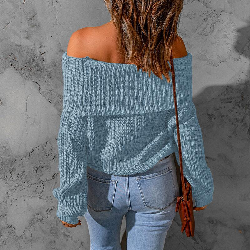 Title 20, Autumn And Winter One-shoulder Off-the-shoulder...