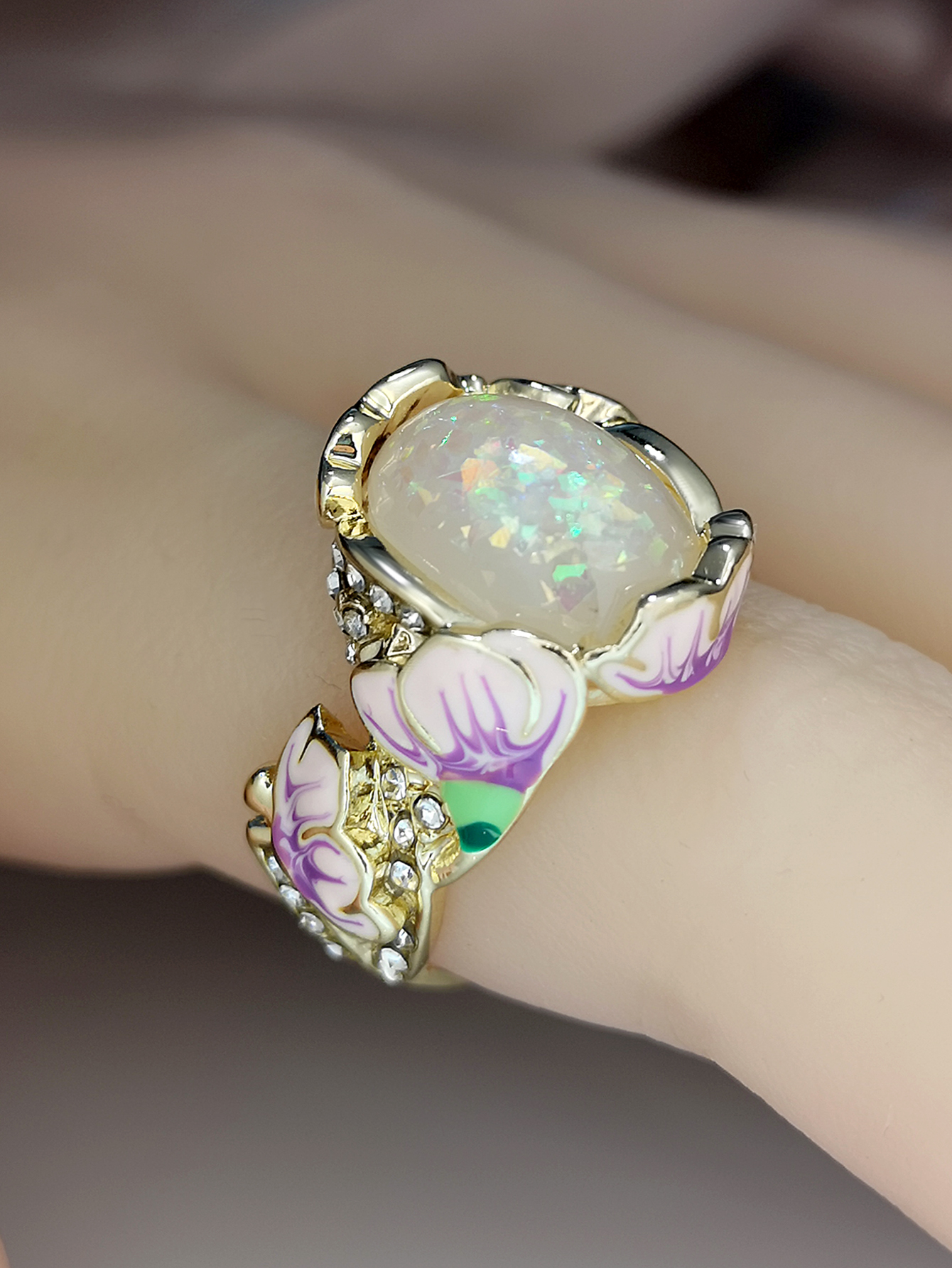 Simple Geometric Personality Metal Ring