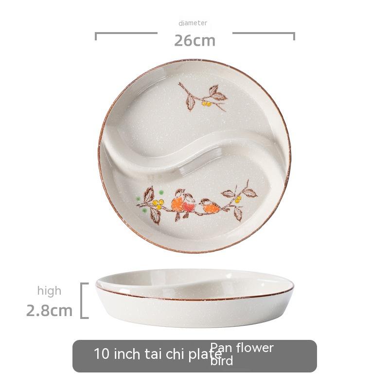 10 Inch Flower And Bird Plate