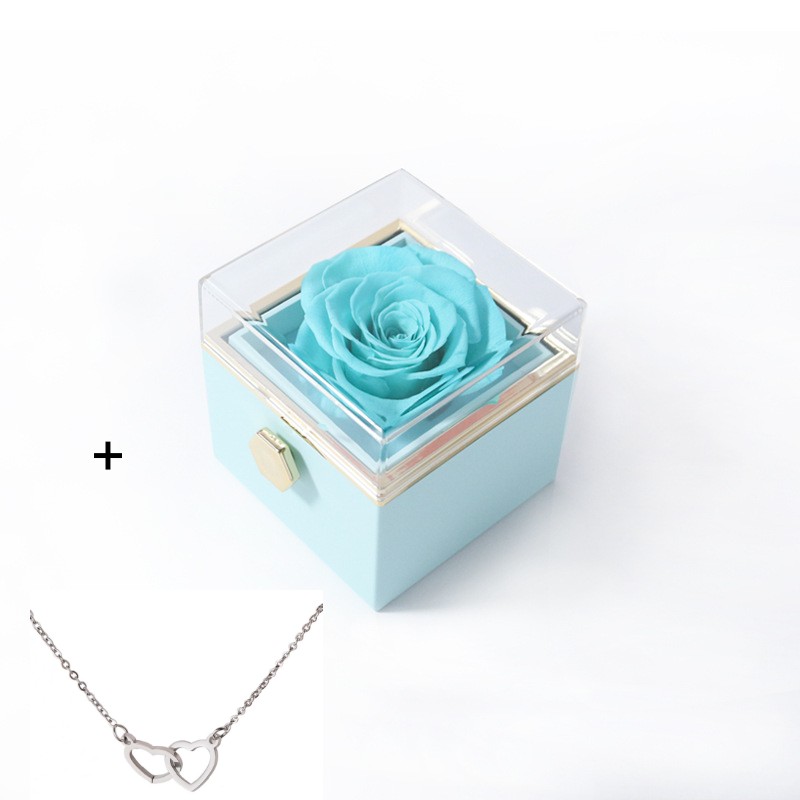 Stainless Steel Double Love Necklace Box Set - CJdropshipping