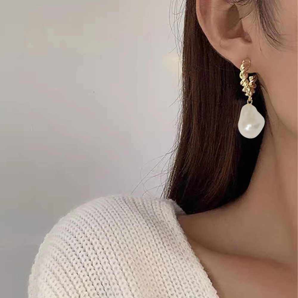 Irregular Pearl Earrings Jewelry Girl