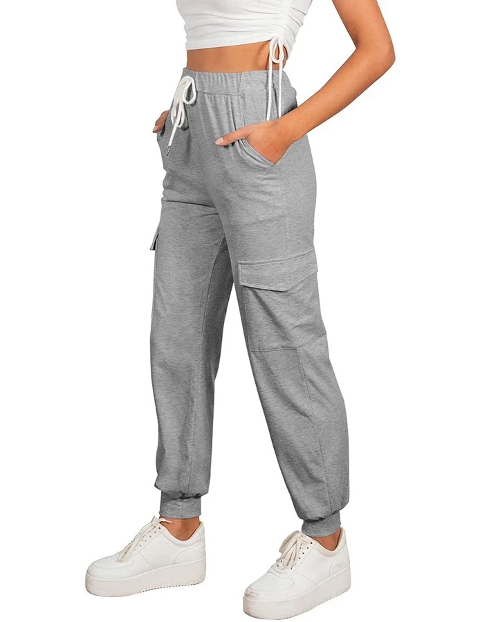 Women's Fashion Loose Casual Sports Overalls Grey - Shop at LoveMi