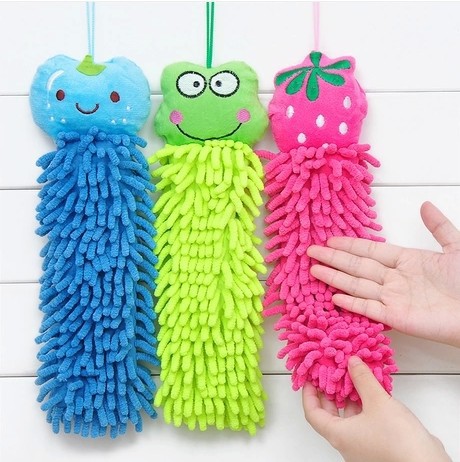 Cartoon Cute Hanging Chenille Towel