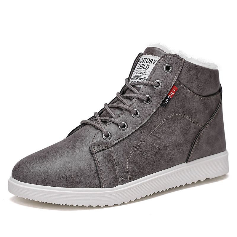 Title 1, Mens plus velvet padded high-top cotton shoes,...