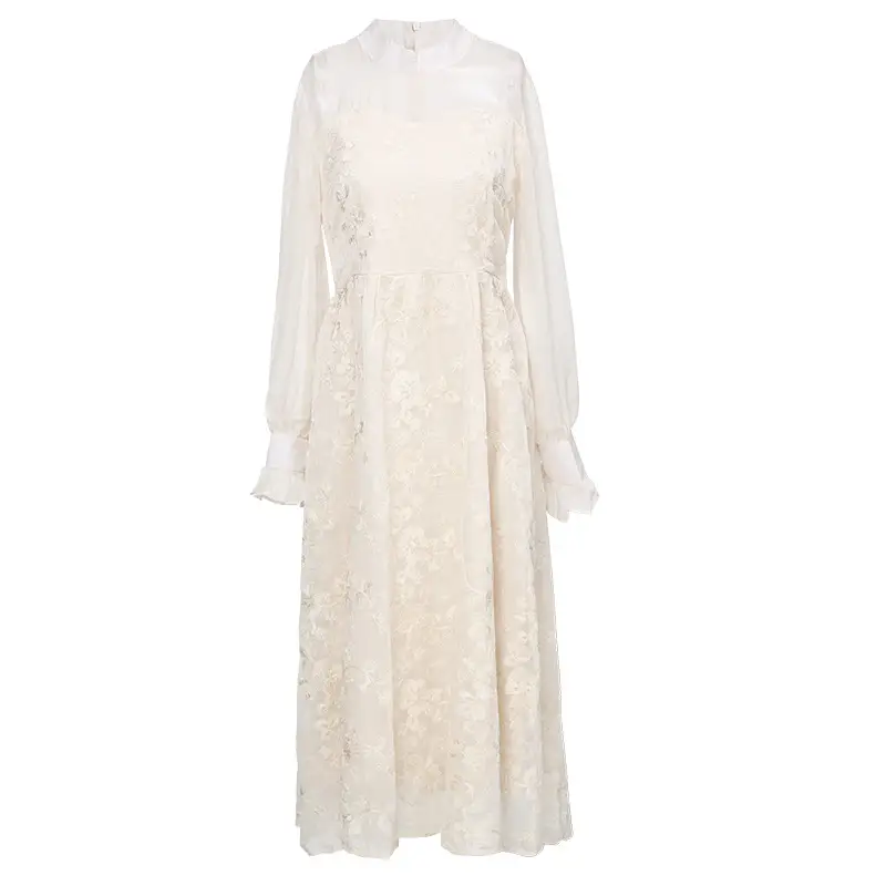 Lace Cheongsam Waist Waist Fairy Skirt Long Skirt Dress