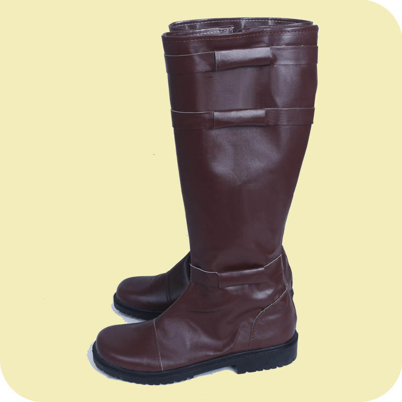 Jedi Cosplay Shoes Leather Boots