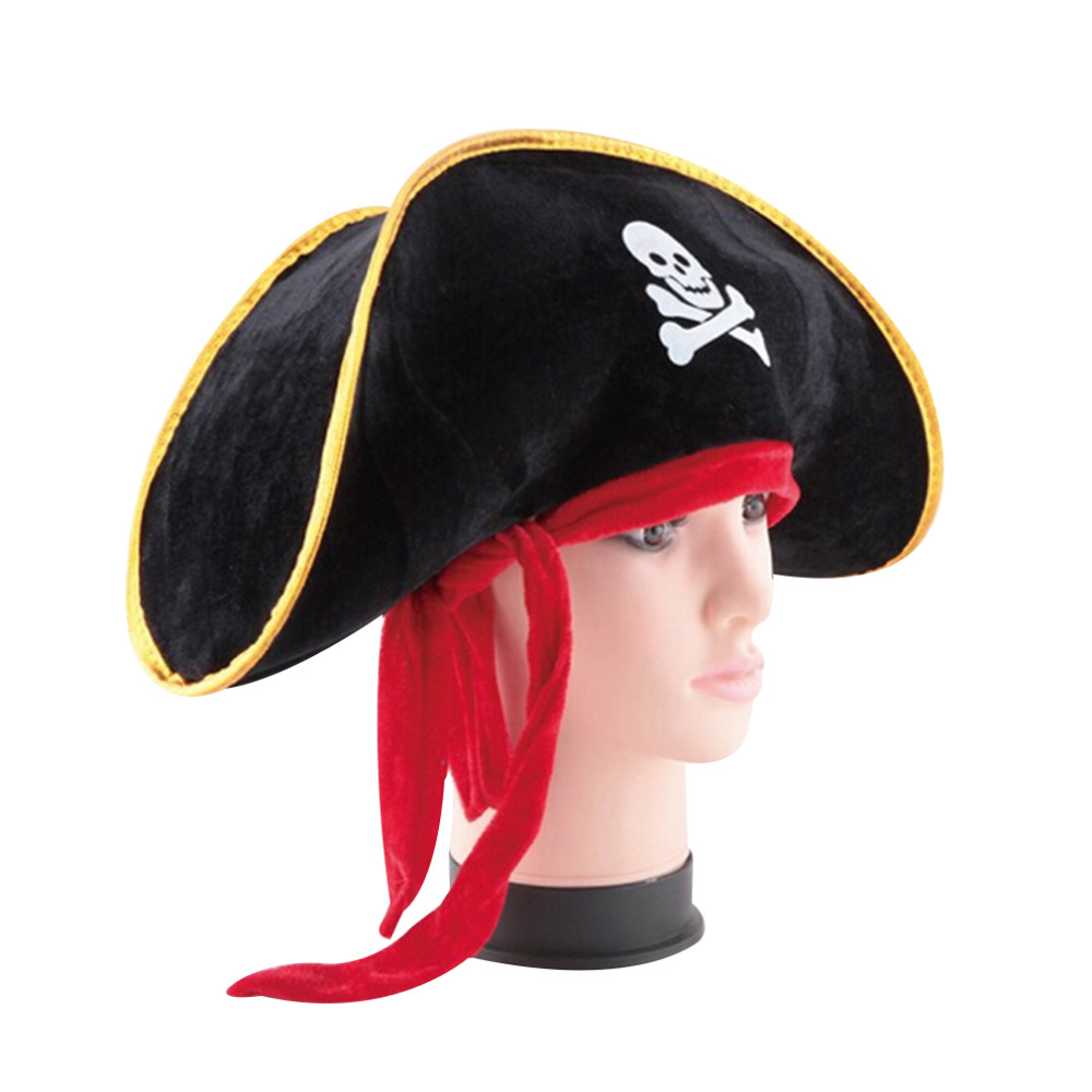 Title 5, Halloween Pirate Hat Skull Print Adult Kids Pir...