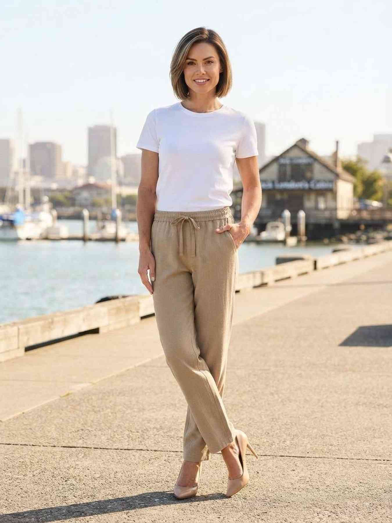 Ladies Long Trousers, Straight Leg Pants, Women Casual Pants, Casual Pants, Women Pants, Sports Pants, Women's Long Pants, Sweatpants, Casual Drawstring Pants Women Everyday Wear Bottoms