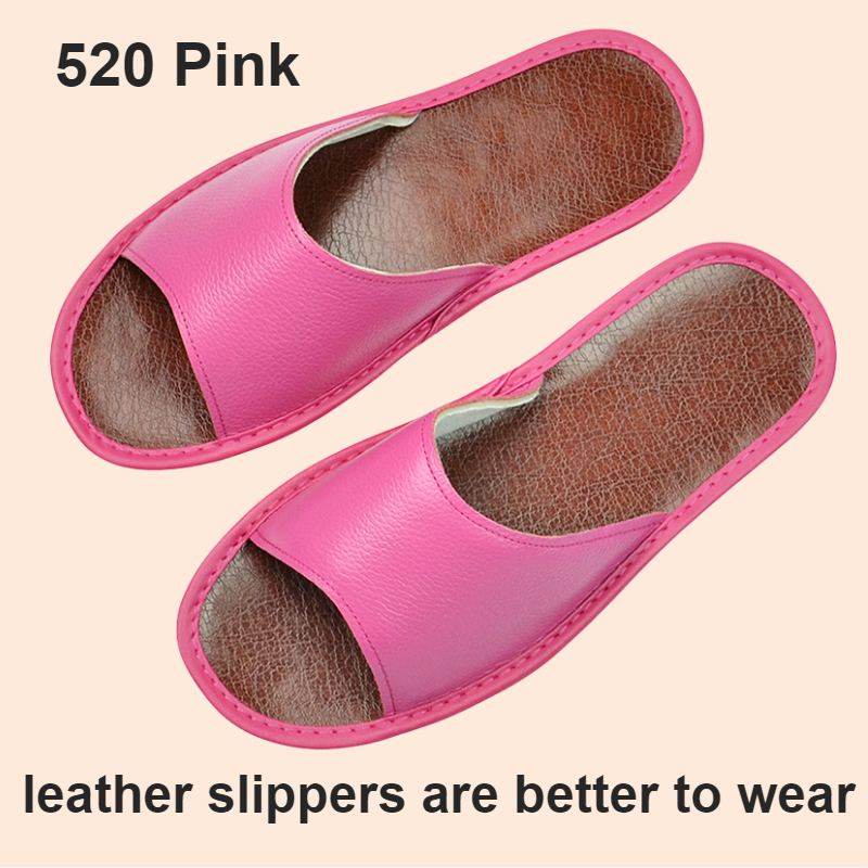 Title 4, Widened Plus Size Leather Slippers