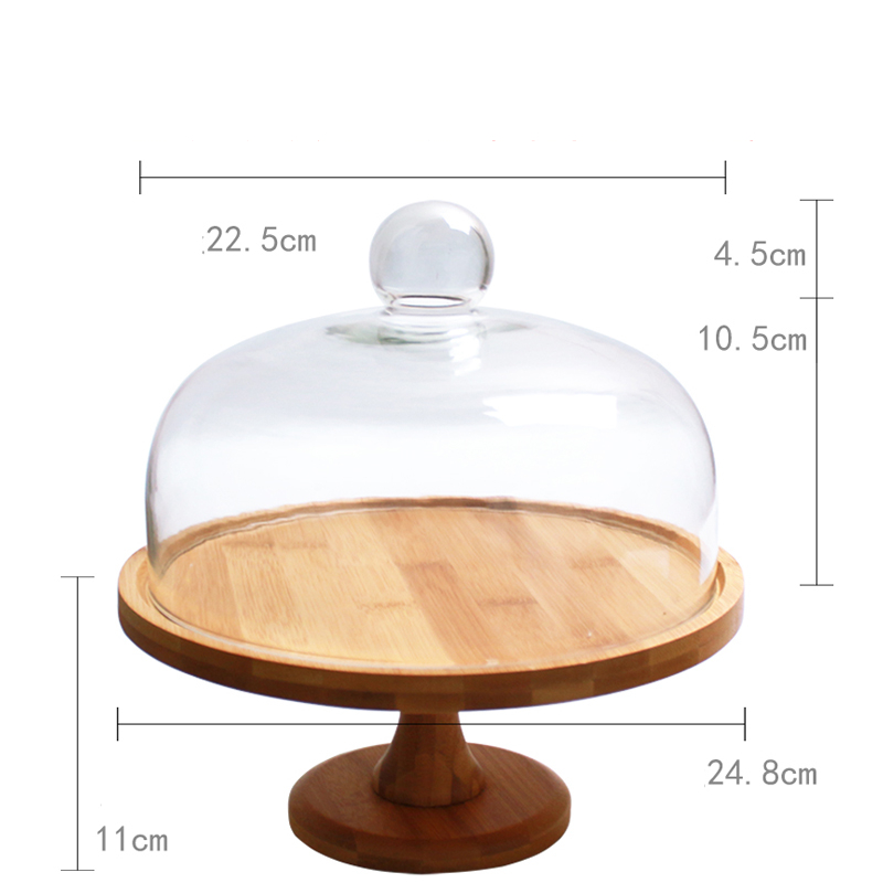 Bamboo Round Pallet L add lid