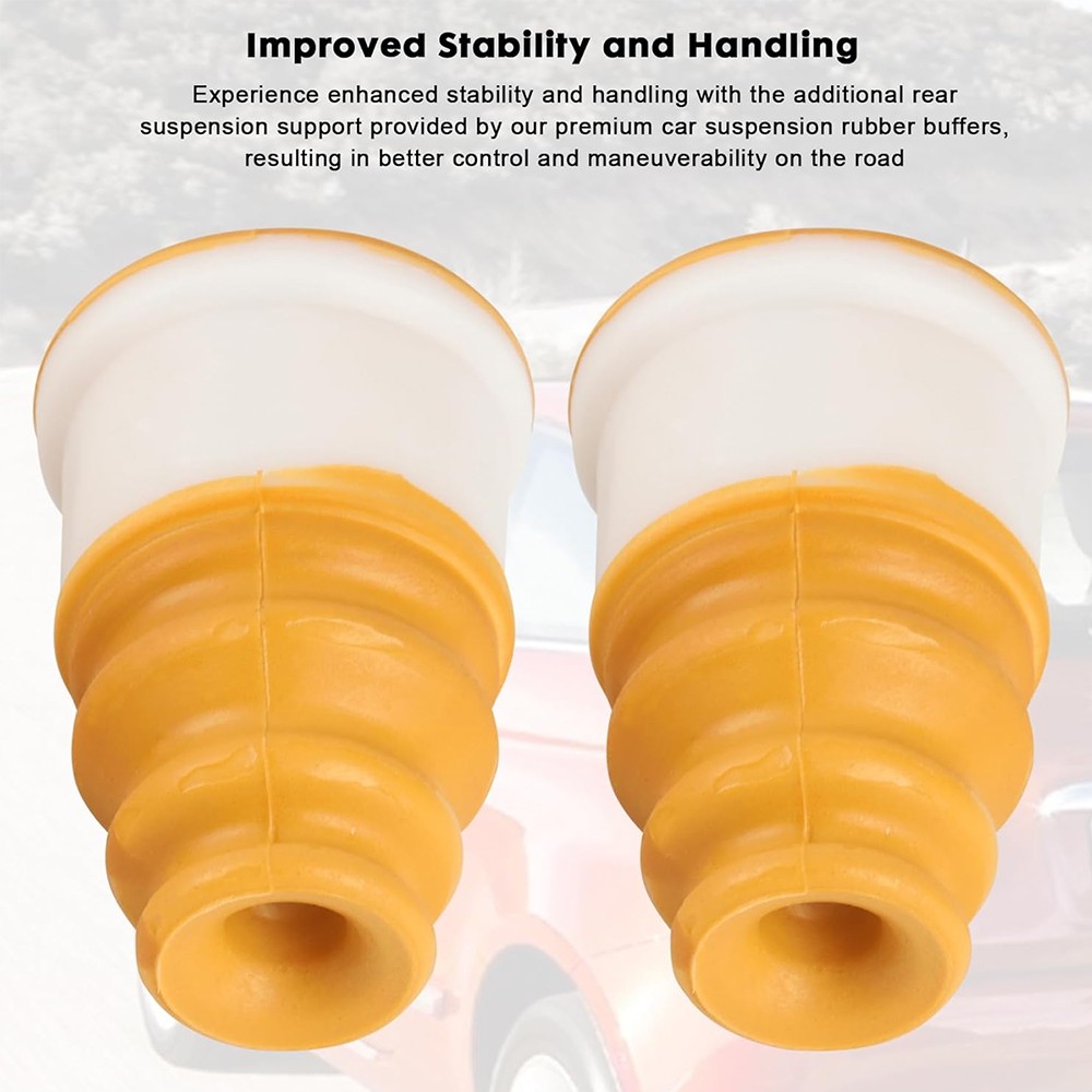 2x Rear Bump Stop Support Suspension 51811829 For FIAT 500 500c Abarth Panda — image 3