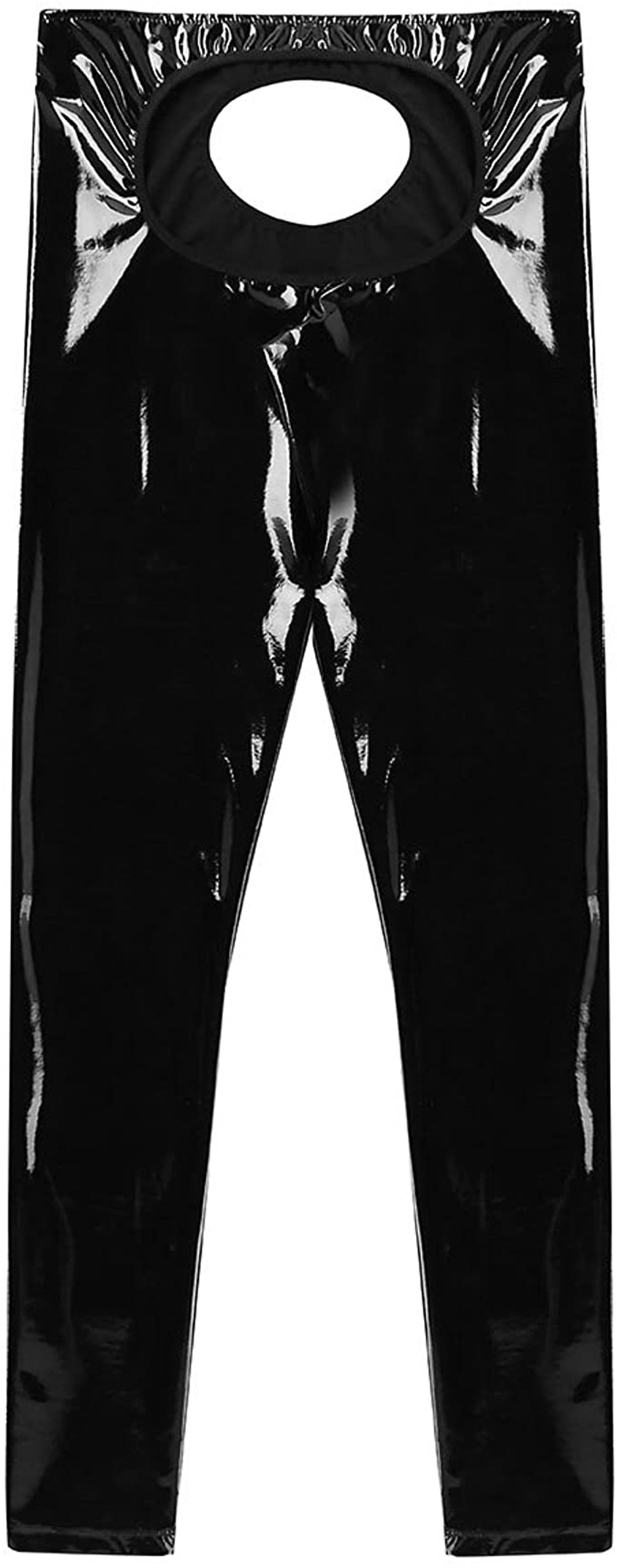 Title 3, Patentleder Herren Leggings mit Schlitz, figurb...