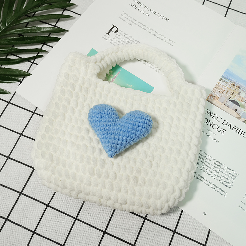 MilkyBlue Heart Tote Bag