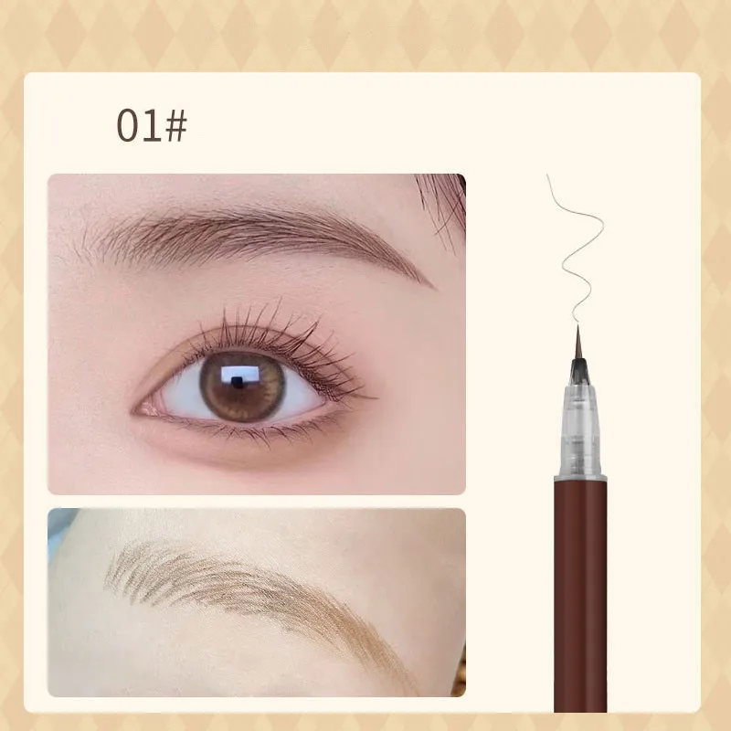 Very Fine Liquid Eyebrow Pencil Which Is Not Easy To Make Up - Brown