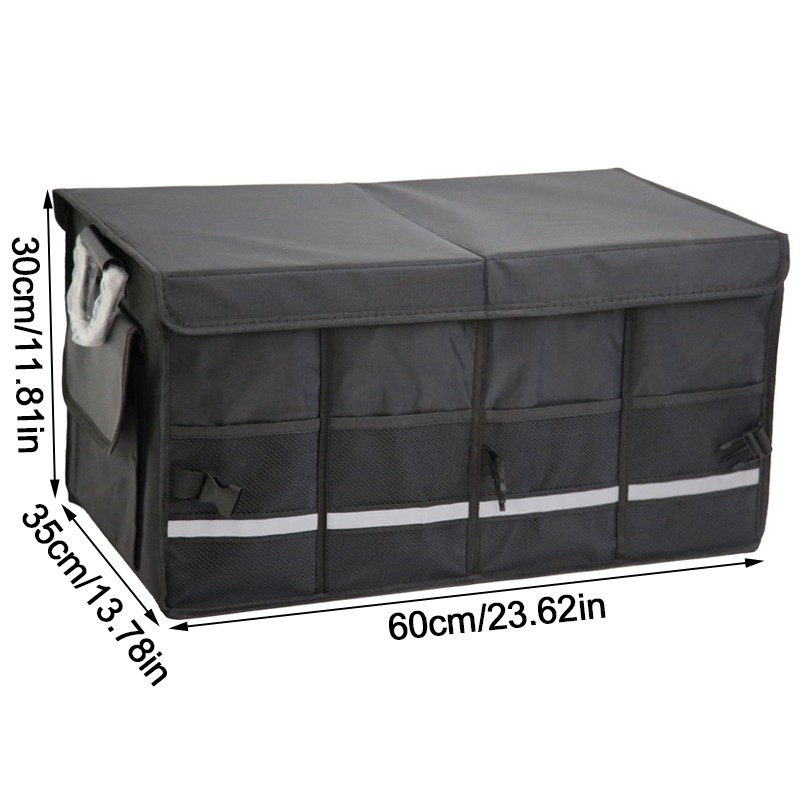 Large Car Boot Organiser Heavy Duty Collapsible Foldable Tidy Storage Trunk Box — image 4