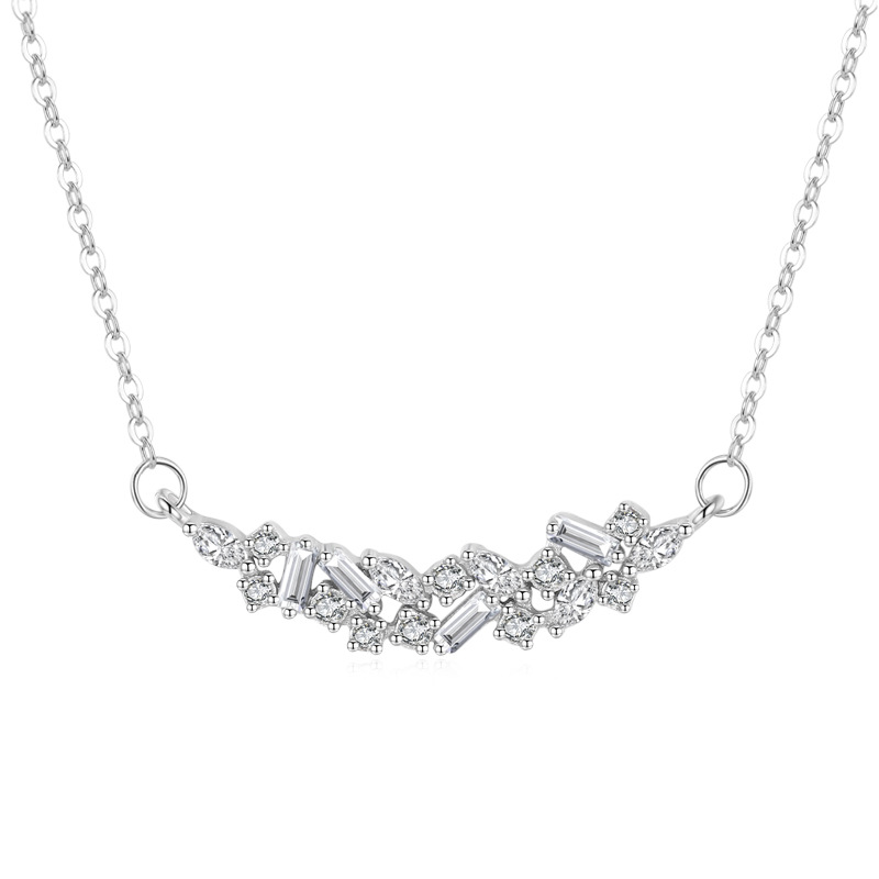 S925 Silver Light Luxury High-end Diamond Necklace
