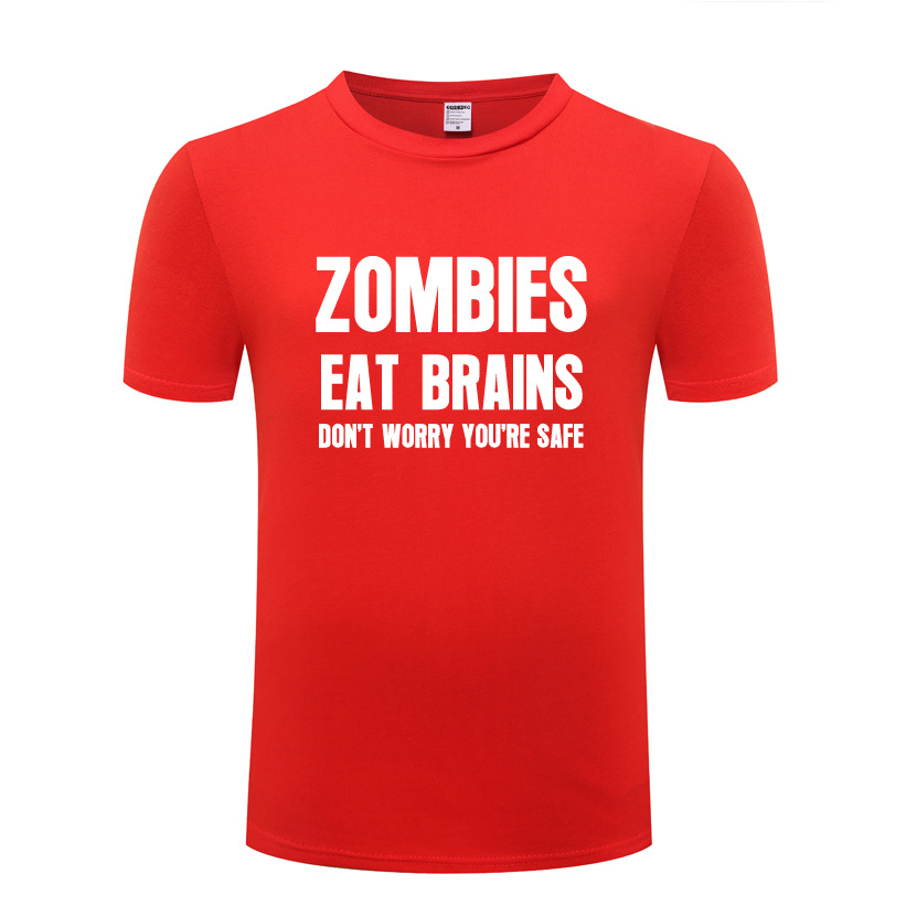 Title 1, Heren T-shirt Zombies Eat Brains Dont Worry Yo...