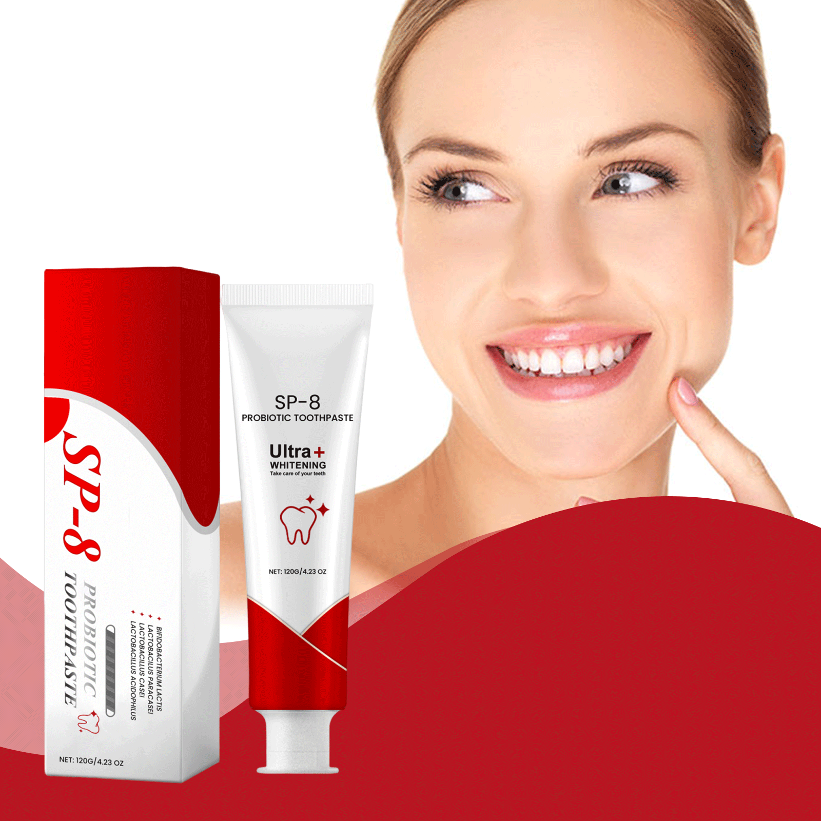 Probiotic Deodorizing White Toothpaste 120g 1box product image