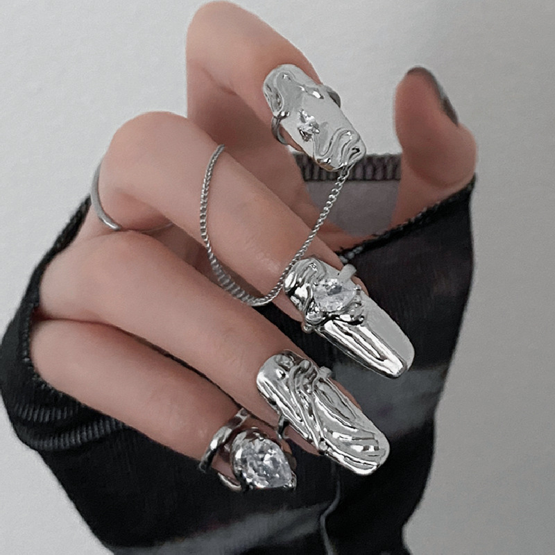 Creative Fashion Four-piece Combination Nail Ring