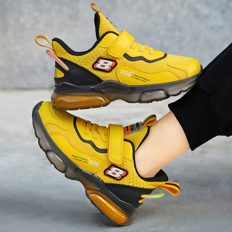 Full Transparent Popcorn 3D Flying Woven Casual Shoes For Big Children — foto 4