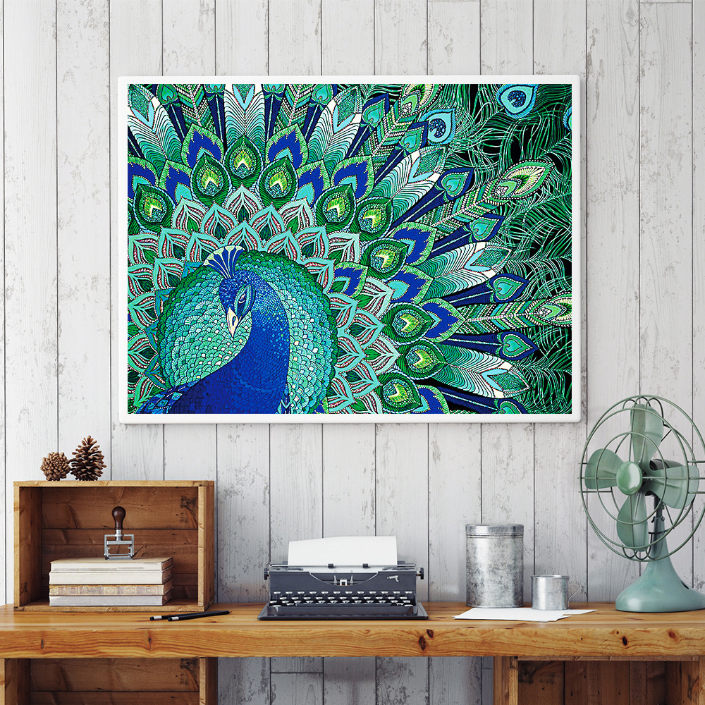 Title 7, Resin Peacock Point Diamond Painting Kit Create...