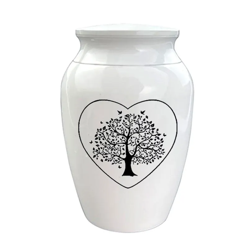 Tree Of Life Cremation Memorial Jar Store Pet Supplies - White2