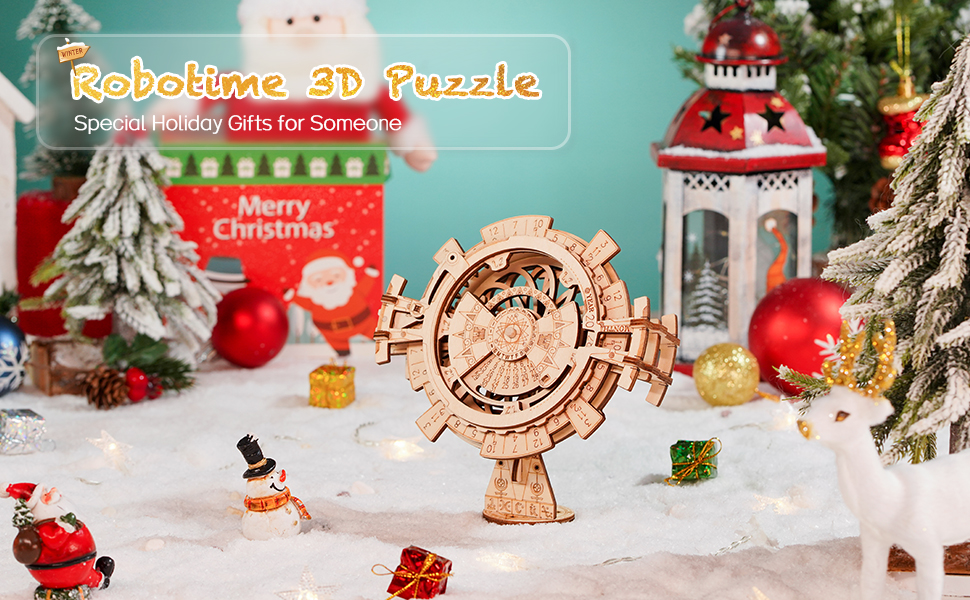 Title 2, ROBOTIME Puzzle 3D in Legno Calendario Perpetuo...