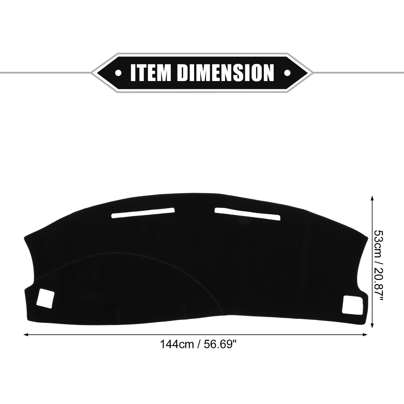 Piece Of 1 Nonslip Car For 2007 Dodge Charger SRT8 Super Bee Sedan Black thumbnail 3