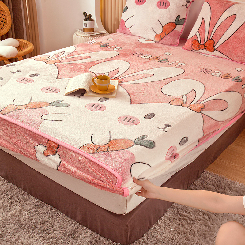 housse de matelas Housse De Matelas Velours Antidérapante FLORINA